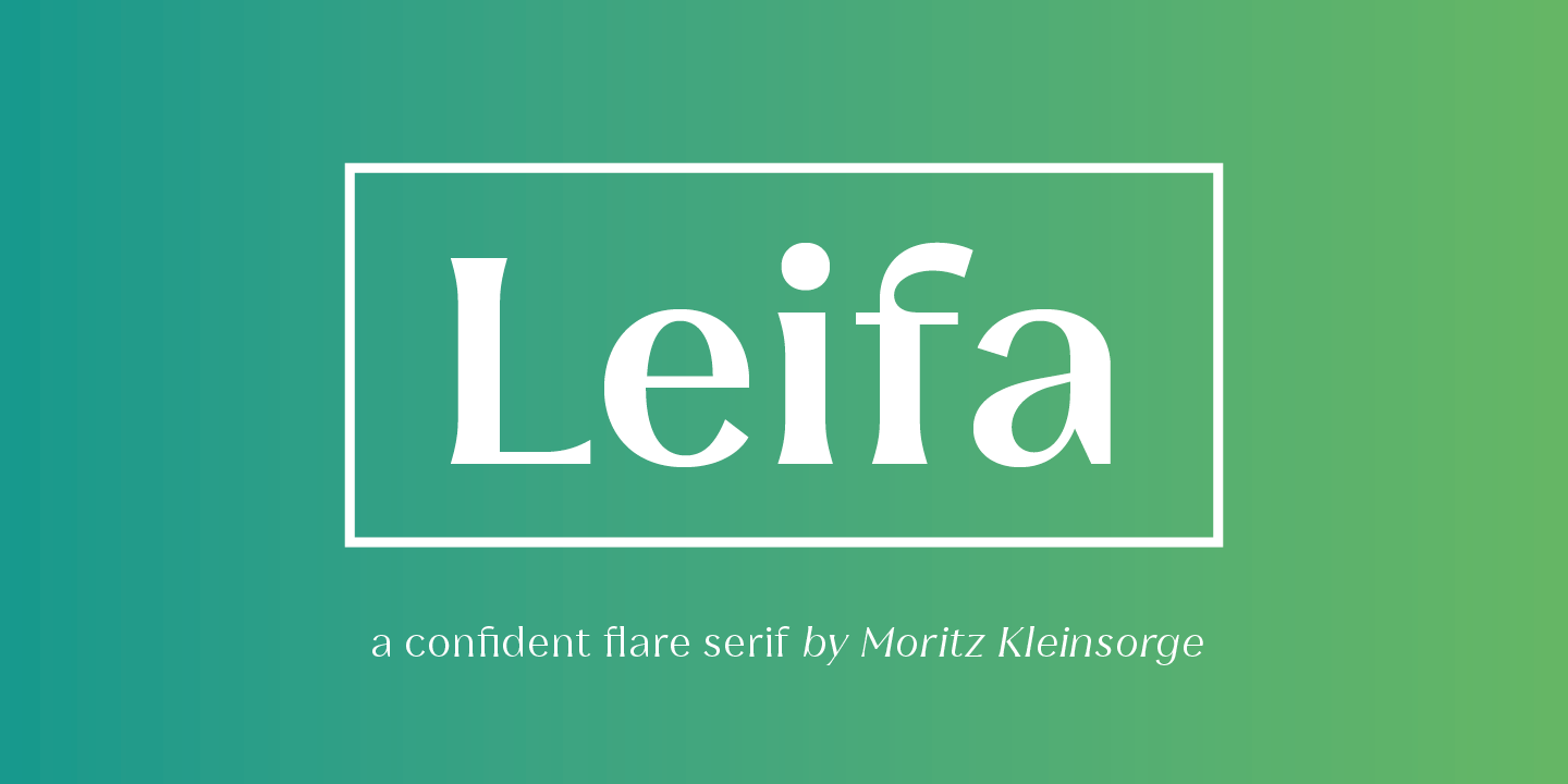 Beispiel einer Leifa-Schriftart #1
